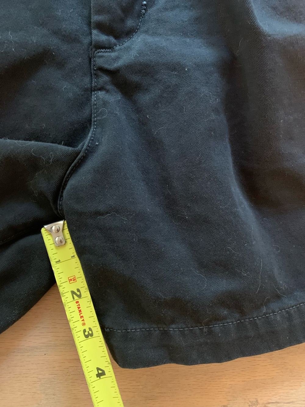 Los Angeles Apparel High-Waist Cotton Pleated Short - Black - Small - Picture 5 of 6